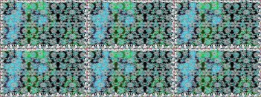 Raster illüstrasyonu. Çiçeklerle suluboya desenli çiçek deseni. Gri renkli güzel tekstil.