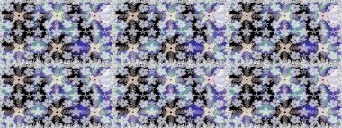 Tarafsız renklerde çiçekler. Raster illüstrasyonunda kusursuz çiçek deseni.