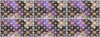 Kabile sanatı boho baskısı, klasik çiçek arkaplanı. Arkaplan dokusu, duvar kâğıdı, çiçek teması tarafsız renklerde. Soyut etnik raster pürüzsüz desen.