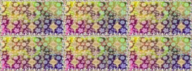 Raster illüstrasyonu. Tarafsız renklerde, altın elementlerle klasik, pürüzsüz desen.