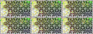 Renkli Bahar Tema dikişsiz desen Arka Plan. Düz Çiçek Elemanları Tasarım. Süslü kumaş deseni. Raster illüstrasyon dikişsiz Çiçek Desen.