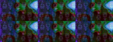 Soyut etnik raster çizim kalıbı. Kabile sanatı boho baskısı, klasik çiçek arkaplanı. Arkaplan dokusu, duvar kağıdı, mavi renkli çiçek teması.