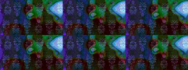 Soyut etnik raster çizim kalıbı. Kabile sanatı boho baskısı, klasik çiçek arkaplanı. Arkaplan dokusu, duvar kağıdı, mavi renkli çiçek teması.