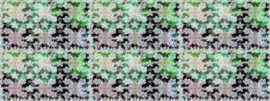 Parlak elementlerin. El çizimi Raster çizimi. Duvar kağıdı, web sayfası arka planı, ambalaj kağıdı, davetiye, broşür, afiş veya web sitesi için kusursuz çiçek deseni kullanılabilir.