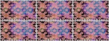 Sevimli çiçek raster deseni. Düz Çiçek Elementleri Tasarımı. Tarafsız renklerde çiçekler. Renkli Bahar Teması Kusursuz Arkaplan.