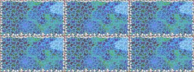 Mavi arka planda kelebek. Davetiye, kart ve parmak izi için basit kadınsı bir model. Raster illüstrasyonu. Kusursuz..