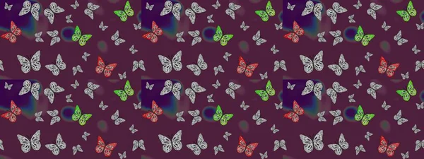 Eskiz geçmişi. Raster illüstrasyonu. Kahverengi renklerin çizimi. Soyut renkli güzel kelebek.