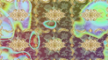 Tarafsız renklerde grafiksel modern kusursuz desen. Kusursuz çiçek deseni. Kusursuz raster arka plan. Duvar kâğıdı barok, İspanyol kumaşı.