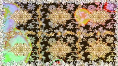 Kahverengi renklerde Raster altın deseni. Altın kar taneleri basit, pürüzsüz desen. Soyut duvar kâğıdı, ambalaj dekorasyonu. Kışın sembolü, Mutlu Noel tatili, Mutlu yıllar 2019.