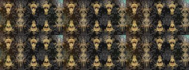 Küçük gri, kahverengi ve nötr çiçeklerle oldukça eski bir besin torbası deseni. Tekstil, kumaş, kapaklar, duvar kağıtları, baskı, paket, koleksiyon defteri, örgü, dekupaj için çiçek arkaplanı..