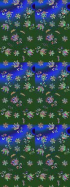 Raster illüstrasyonu. Kar taneleri arka planda. Kar tanesi süsleme deseni. Arkaplanda soyut kar taneleri olan düz tasarım. Kar taneleri deseni.