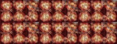 Kahverengi, kırmızı ve bej renkli kar taneleri. Raster illüstrasyonu. Raster Noel soyut renkli arkaplan ve tatlı kar tanesi.