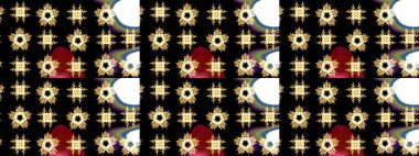 Raster deseni. Küçük çiçekte güzel bir çiçek deseni var. Çiçekli çiçek deseni, suluboya..