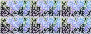 3 boyutlu çiçekler, pürüzsüz. Raster illüstrasyonu. Gri renklerde.