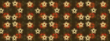 Grafiksel element dekorasyonu. Düz dizayn. Raster illüstrasyonu. Kahverengi ve gri siluet kar tanesi tabelası. Sembol kışı, donmuş, Noel, yeni yıl tatili. Kar Tanesi mozaik simgesi.