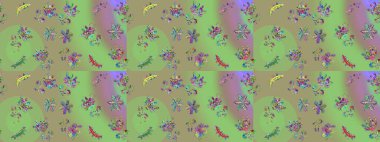 Raster illüstrasyonu. Tarafsız, yeşil ve mavi renkli kar taneleri. Raster Noel soyut renkli arkaplan ve tatlı kar tanesi.