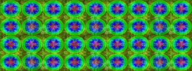 Raster illüstrasyonu. Noel yeşili, mavi ve menekşeler. Sihirli yeşil, mavi ve mor tatil soyut arka plan yıldız ve düşen kar taneleriyle.