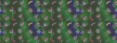 Raster resim. Kar tanesi renkli desen. Raster kar taneleri arka plan. Renk arka plan üzerinde izole soyut kar taneleri ile düz tasarım. Snowflakes desen.