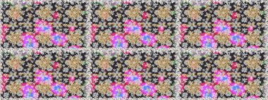 Paisleys zarif çiçek desenli dikdörtgen arka plan duvar kâğıdı illüstrasyonlu klasik stil, modern 3D çizgili sanat altın ve gri desenli çiçek yaprakları ve süslemeleri..