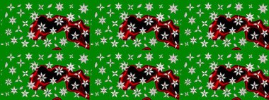 Raster illüstrasyonundaki çiçek desenli çizim. Düz Çiçek Elementleri Tasarımı. Renkli Bahar Teması eskiz kalıbı. Güzel kumaş deseni.