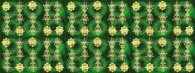 Kar Tanesi Mozaik ikonu. Siluet kar tanesi işareti izole edilmiş yeşil, mavi ve sarı renkler. Grafiksel element dekorasyonu. Düz dizayn. Sembol kışı, donmuş, Noel, yeni yıl tatili. Raster çizimi..