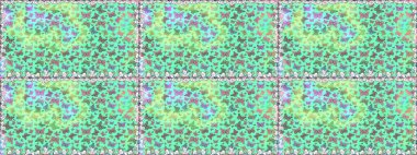 Kusursuz. Kart, baskı ve davetiye için basit kadınsı bir model. Raster illüstrasyonu. Mavi ve yeşil arka planda renkli kelebek koleksiyonu. Kağıt, kumaş ve ambalaj için uygun.