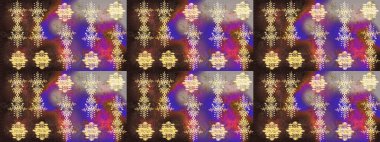 Süslü kumaş deseni. Raster deseni. Çiçekli çiçek deseni, suluboya..