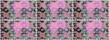 Kusursuz süs izi. Etnik Mandala havlusu. Sınır Kızılderili çiçekli paisley patten. Tebrik kartı geçmişi, boyama kitabı, arkaplan ve tekstil için kullanılabilir. Raster Henna tarzı.