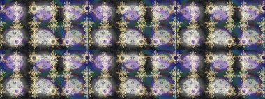 Arabesk ile klasik model. Geleneksel klasik süs. Arabesk ve çiçekli doğu raster desenleri.