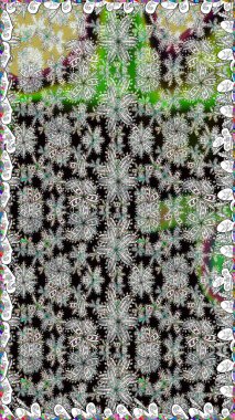 Suluboya kusursuz desen. Moda baskısı. Eski model. Raster illüstrasyonu. Çiçeğin suluboya çizimlerinin mükemmel deseni. Dekorasyon ve tasarım için güzel desen.