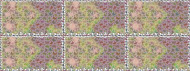 Tarafsız ve bej arka planda güzel renkli kelebeklerin Raster vintage el çizimi. Moda sevimli kumaş tasarımı. Raster illüstrasyonu.