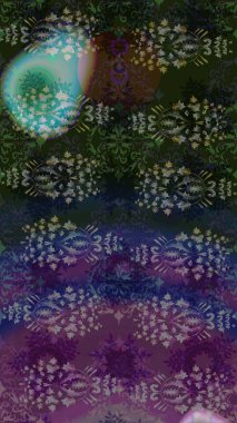 Tony 'nin kumaş kalıbını çiz. Raster illüstrasyonu. Modaya uygun kumaş deseni. Küçük çiçekte sevimli çiçek deseni var..