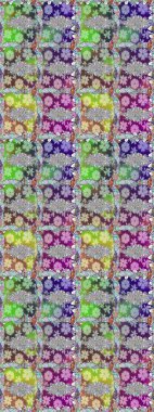 Çiçekli, suluboya desenli kusursuz çiçek deseni. Tarafsız renklerde çiçekler. Raster illüstrasyonu. Düz Çiçek Elementleri Tasarımı. Renkli Bahar Teması Kusursuz Arkaplan.