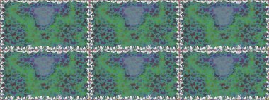 Giysi tasarımı için dekor arka planı. Raster illüstrasyonu. Parmak izi dokuları için sevimli kelebek deseni. Yeşil kelebek deseni.