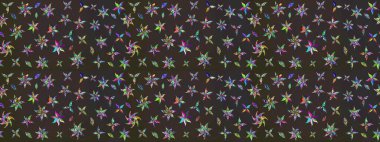 Gri ve kahverengi renkli çiçekler. Çiçek desenli eskiz. Tişört baskısı için çiçek boyama rasteriName.