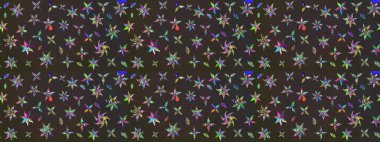 Etnik Mandala havlusu. Raster Henna tarzı. Tebrik kartı geçmişi, boyama kitabı, arkaplan ve tekstil için kullanılabilir. Sınır Kızılderili çiçekli paisley patten. Taslak süsleme izi.