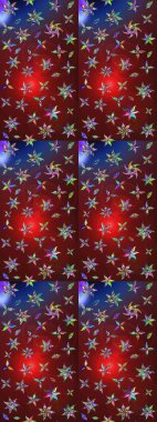 Modern stil dokusu. Çiçek desenli raster, kırmızı ve kahverengi çizgi grafik deseni soyut raster arkaplan.