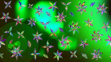 Raster stili kumaş deseni. Çiçekler suluboya çizim deseni.