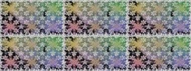 Altın karalama fantezi yapraklarından Raster soyut çiçek çelengi ve gri ve nötr renklerde çiçek. El yapımı dekoratif çerçeve, albüm kapağı, tebrik kartı, klasik Art deco tarzı.