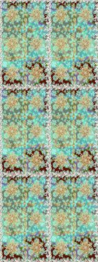 Damask pürüzsüz yineleme kalıbı. Tarafsız ve yeşil renklerde altın element. Barok tarzında altın çiçekli süs. Antika altın tekrarlanabilir duvar kağıdı.