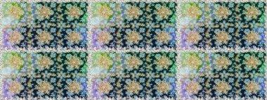 Doğu tarzı arabesk. Altın elementli nötr ve gri renkler. Kusursuz altın desenli bukleler. Raster illüstrasyonu. Raster altın desen.