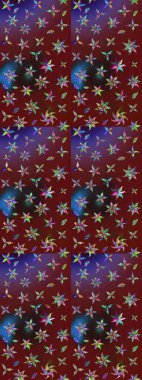 Çiçekler suluboya tarzında kırmızı ve kahverengi renklerde. Kırmızı ve kahverengi renkte çiçekler olan çiçek deseni çiz.