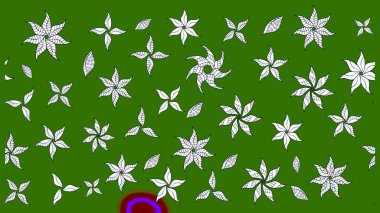 Yeşil ve nötr renkte güzel çiçekli eskiz deseni, suluboya çiçek deseni, duvar kağıdı, kart veya kumaş için fayanslı. Raster..