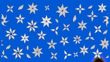 Mavi ve nötr renklerde çiçekler. El çizimi. Çiçekli eskiz deseni. Suluboya çizimi.