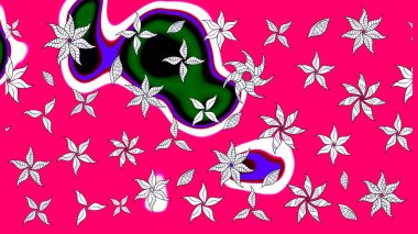 Renkli Bahar Teması eskiz kalıbı. Mor renkte çiçekler. Düz Çiçek Elementleri Tasarımı. Güzel çiçek deseni..