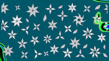 Küçük çiçekteki sevimli çiçek deseni. Modaya uygun kumaş deseni. Raster illüstrasyonu. Tony 'nin kumaş desenini çiz.