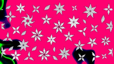 Raster illüstrasyonu. Yumuşak, yaz çiçekleri morumsu renklerde. Küçük çiçekteki sevimli çiçek deseni. Raster deseni.