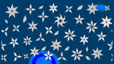 Tatil havası. Nazik romantik baskı. Mavi renkli çiçekler. Bahar mevsimi. Raster güzel bir çiçek deseni çiziyor..