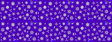 Mor renklerde. Raster illüstrasyonu. Çiçek buketleriyle klasik tarzda eskiz deseni.