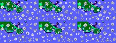 Raster suluboya çiçek deseni, narin çiçekler, mavi çiçekler, tebrik kartı şablonu. Raster Güzel kumaş deseni.